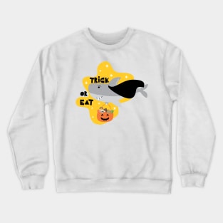 Shark Vampire Trick or Eat Crewneck Sweatshirt